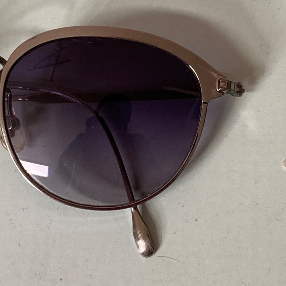 Sama Titanium Sunglasses Silvertone Frame Round Lenses Grey Excellent Condition main image 13